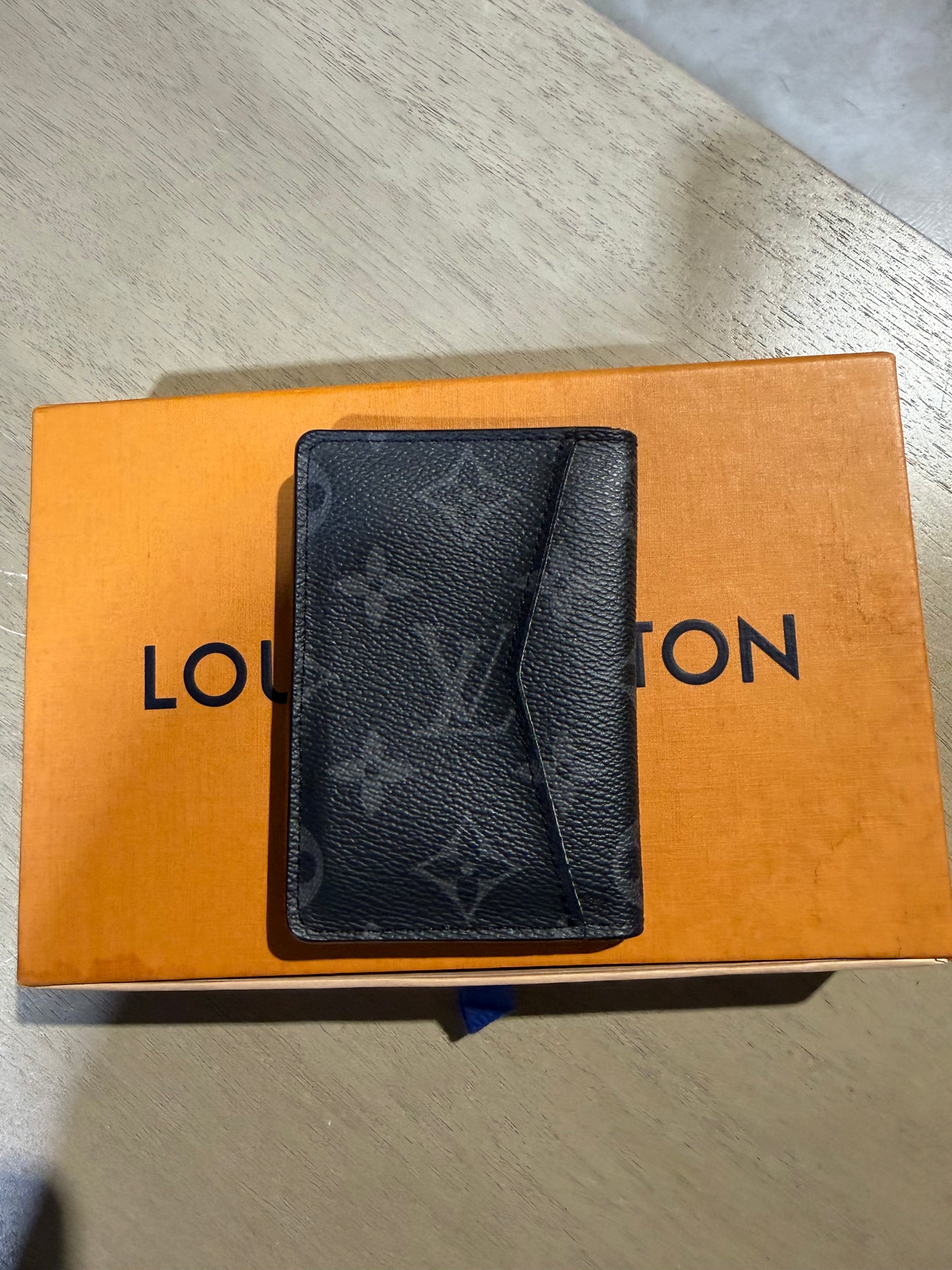 LV Black Monogram Card Holder