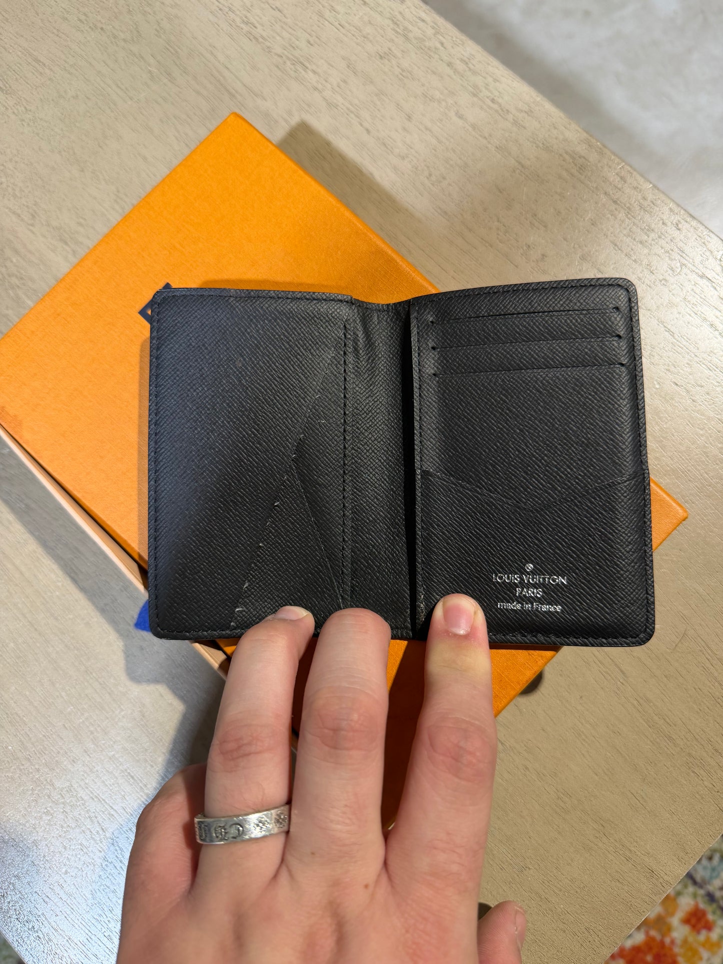 LV Black Monogram Card Holder