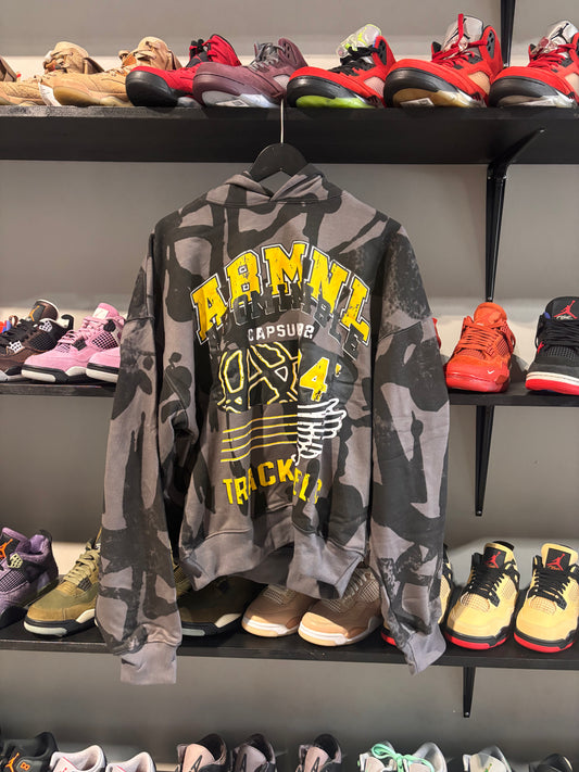 abominable track and field hoodie yellow grey