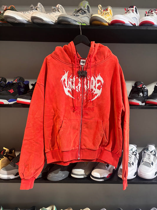 Vicaire red zipup hoodie