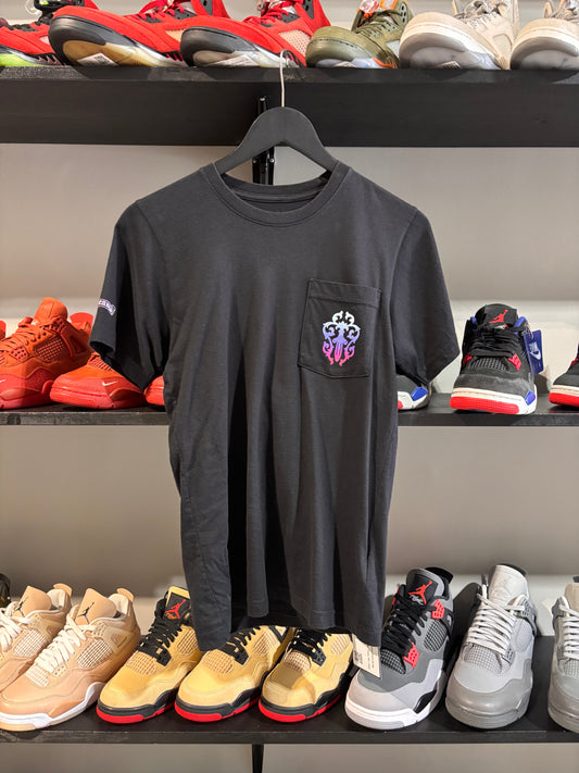 chrome hearts gradient black ss tee purple blue