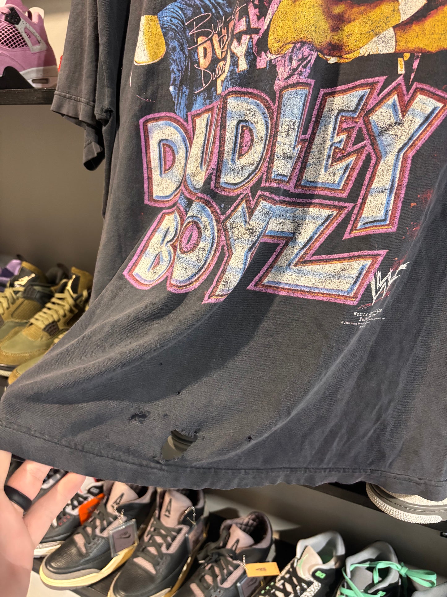 vintage dudley boys wrestling tee