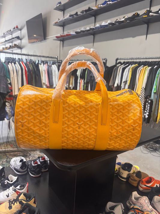 goyard barrel 40 sport duffle bag yellow