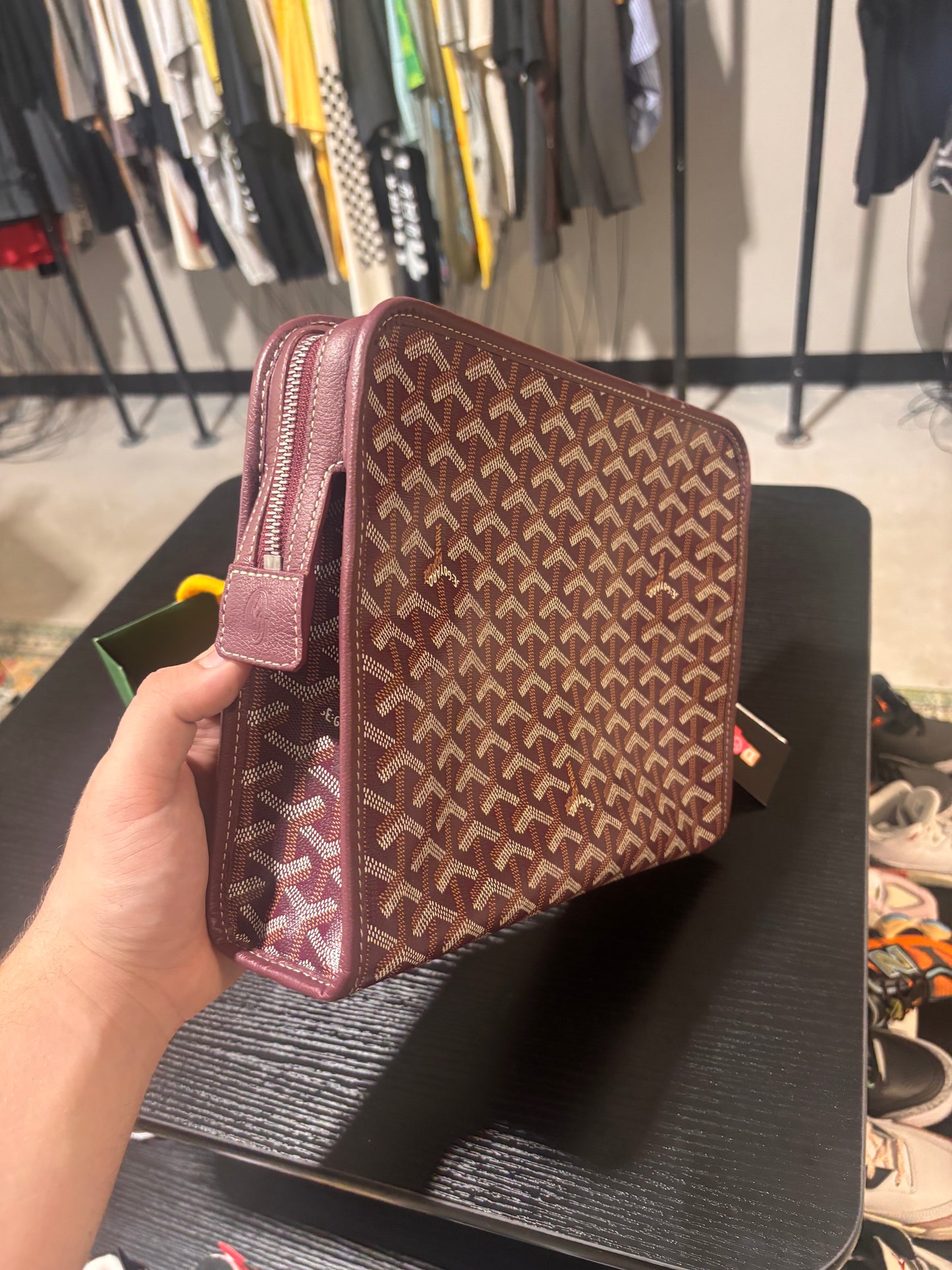 goyard jouvence bag burgundy