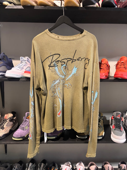 gv gallery faded olive thermal tee