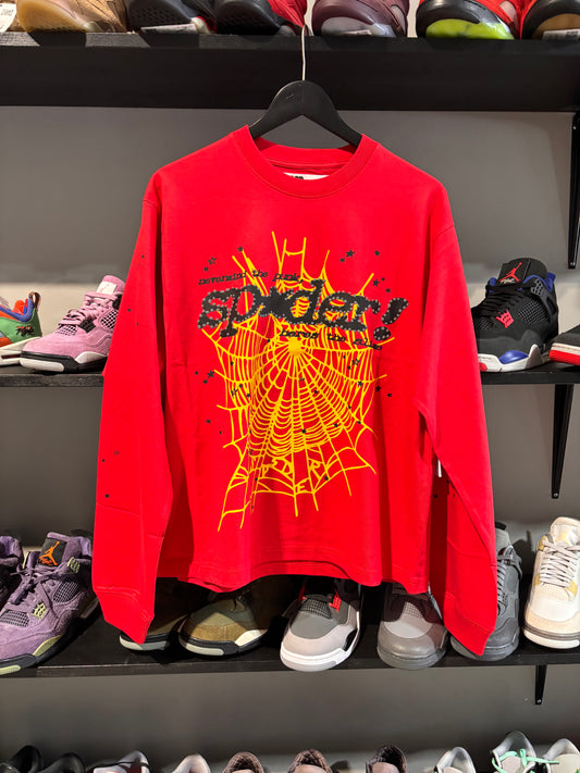 sp5der longsleeve punk yellow red