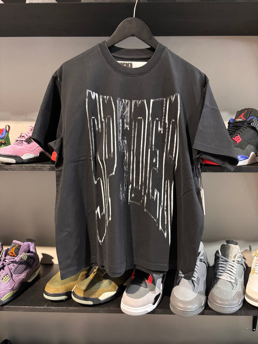 sp5der diffused collegiate tee black