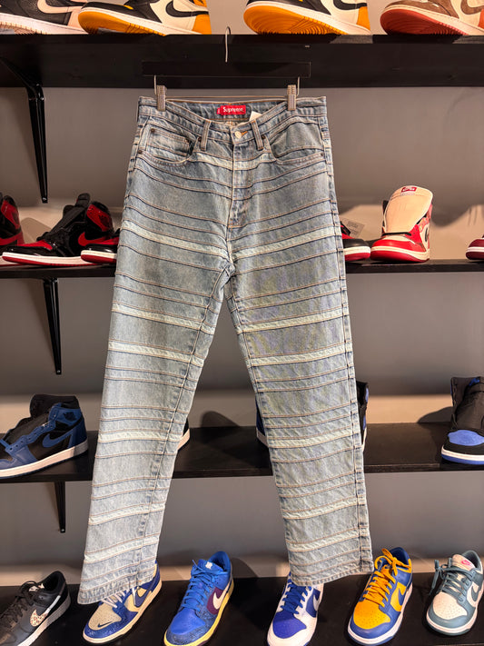 supreme layered 5 pocket denim