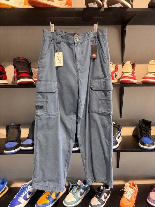 supreme x dickies blue cargo