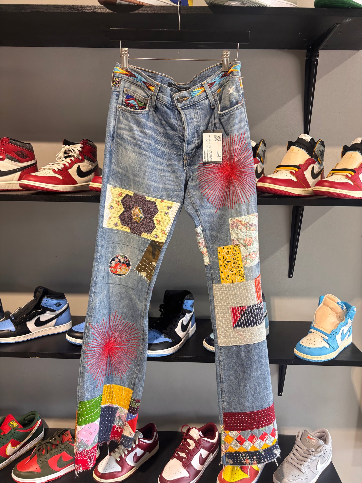 Cout De La Liberte patchwork flare jeans