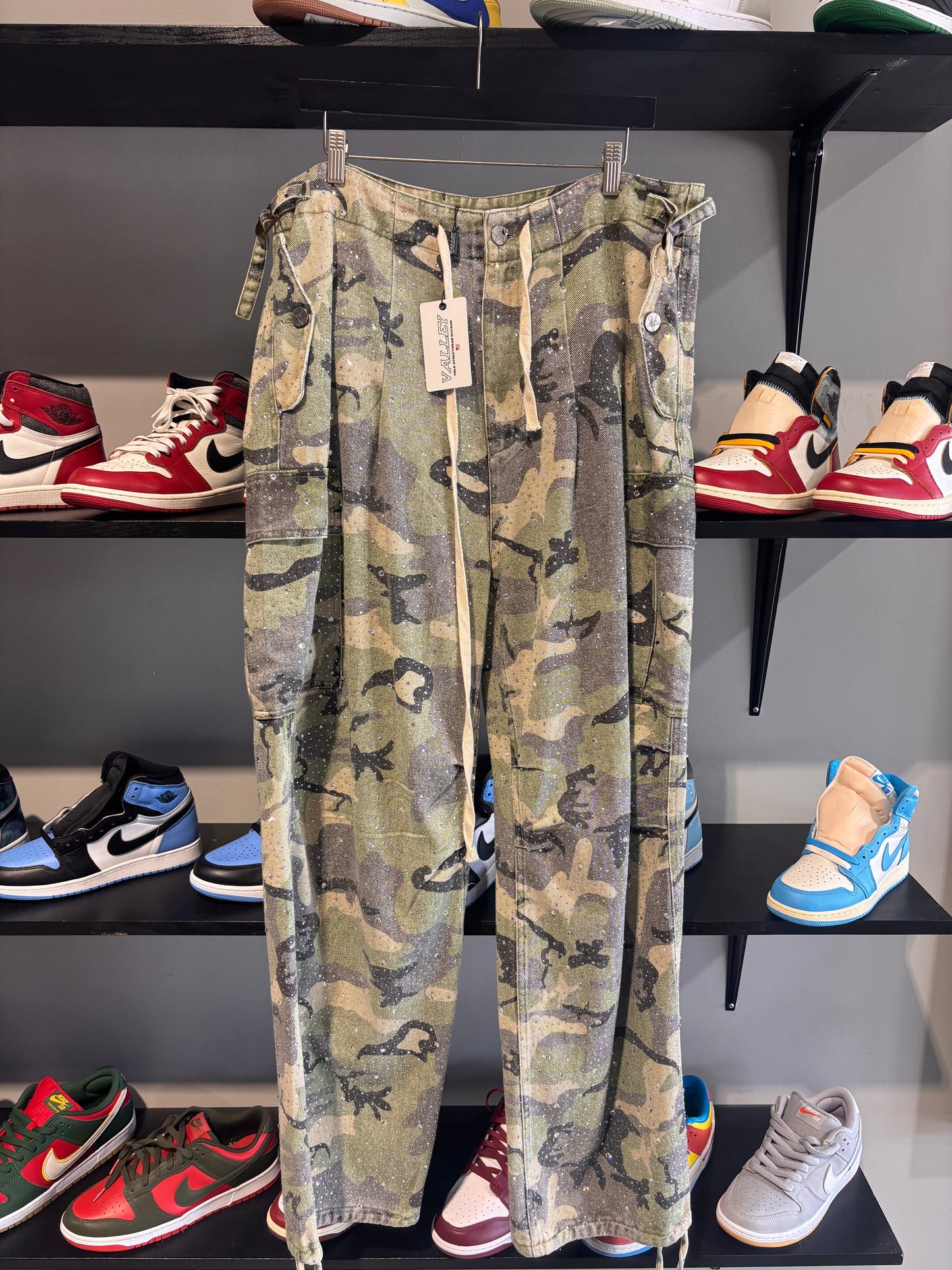 vale camo rhinestone pants