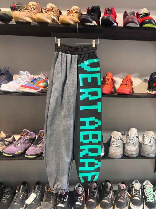 vertabrae turquoise split sweatpants
