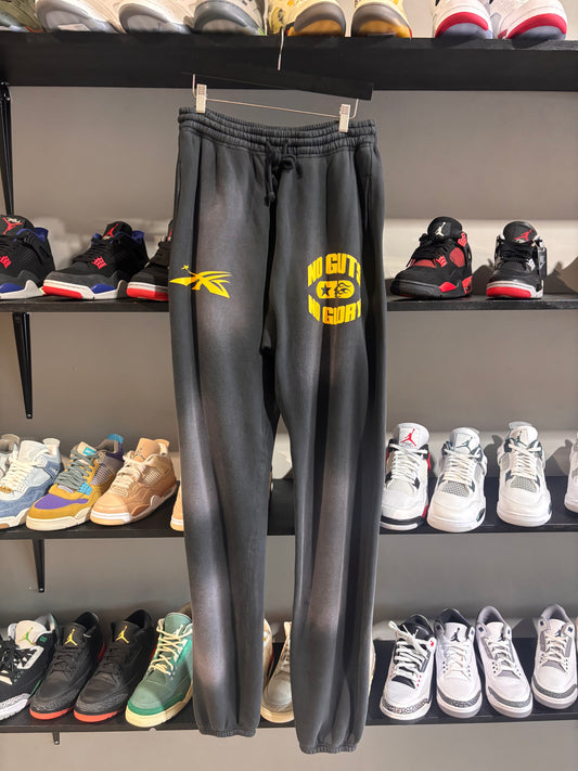 no guts no glory hellstar black yellow sweats