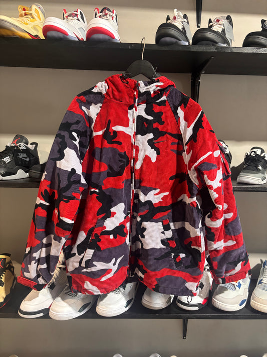 Red camo Nike x supreme zip up