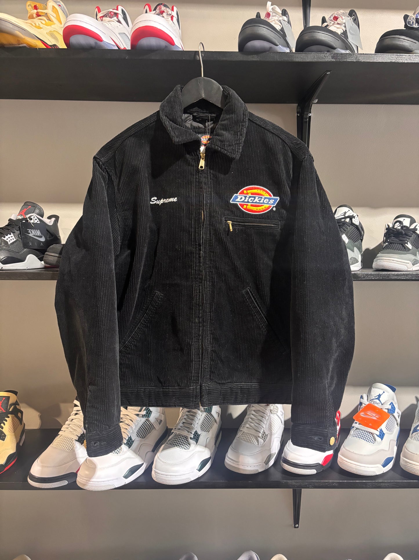supreme corduroy black dickies jacket