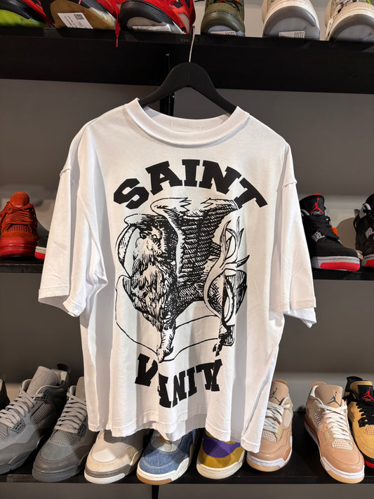 white black saint vanity tee