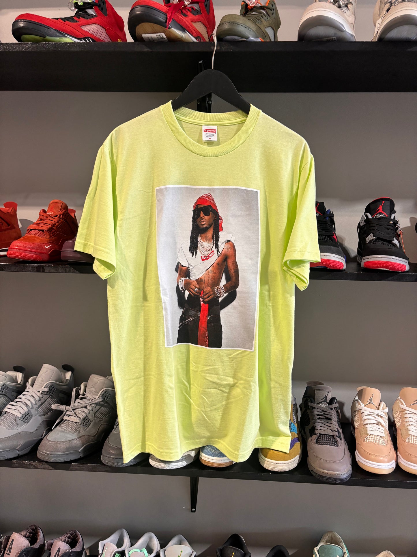 supreme x playboi carti neon tee