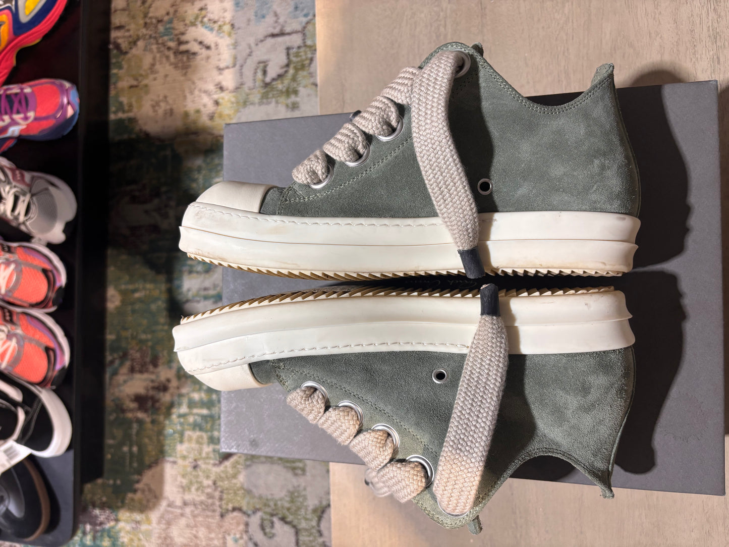 Rick Owens Hollywood Jumbo Laced Low Dinge