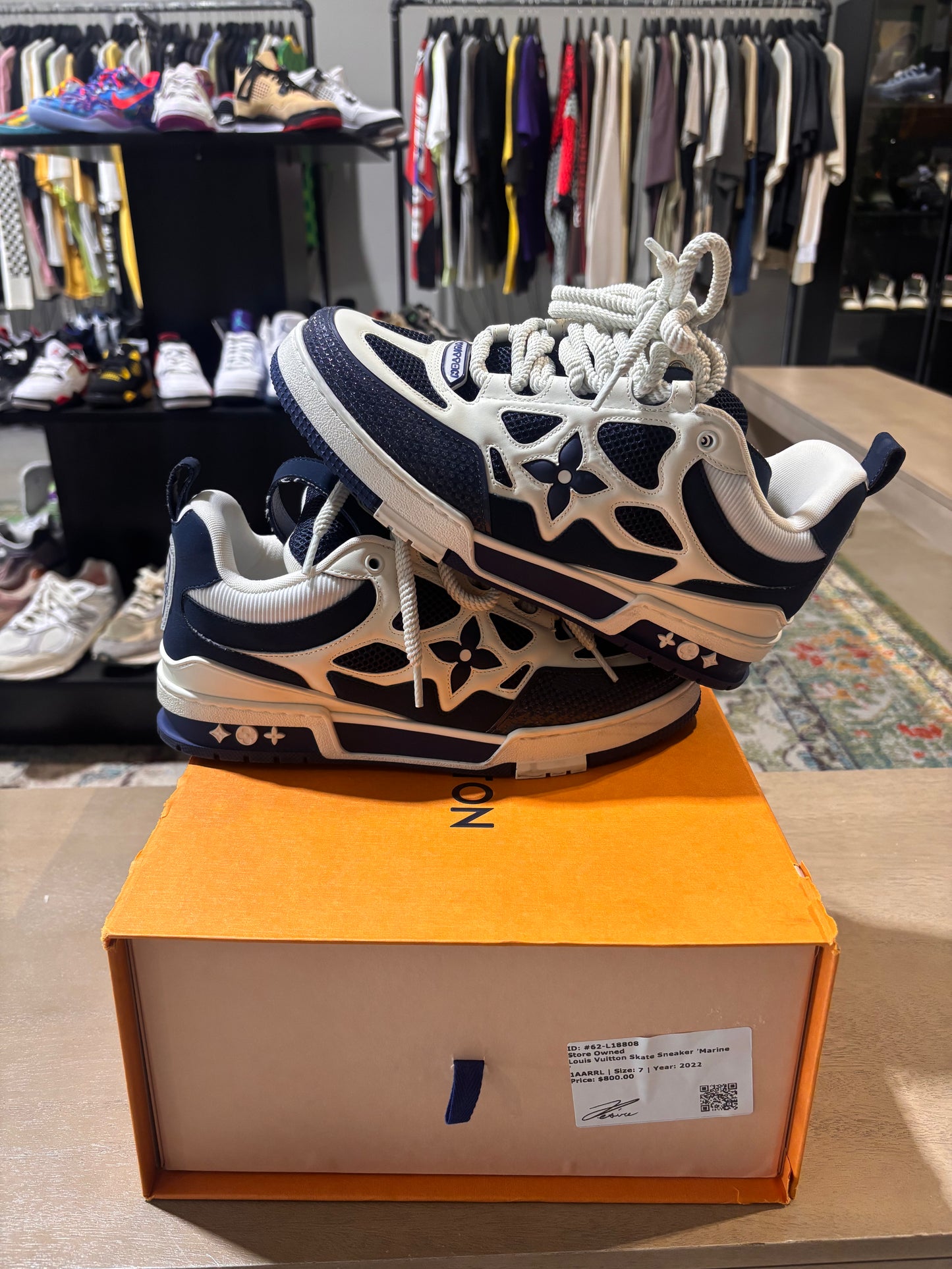 Louis Vuitton Skate Sneaker Marine Used