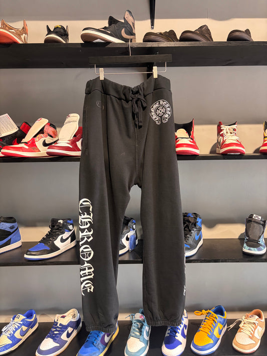 Chrome Hearts Horse Shoe Logo Sweatpants Black