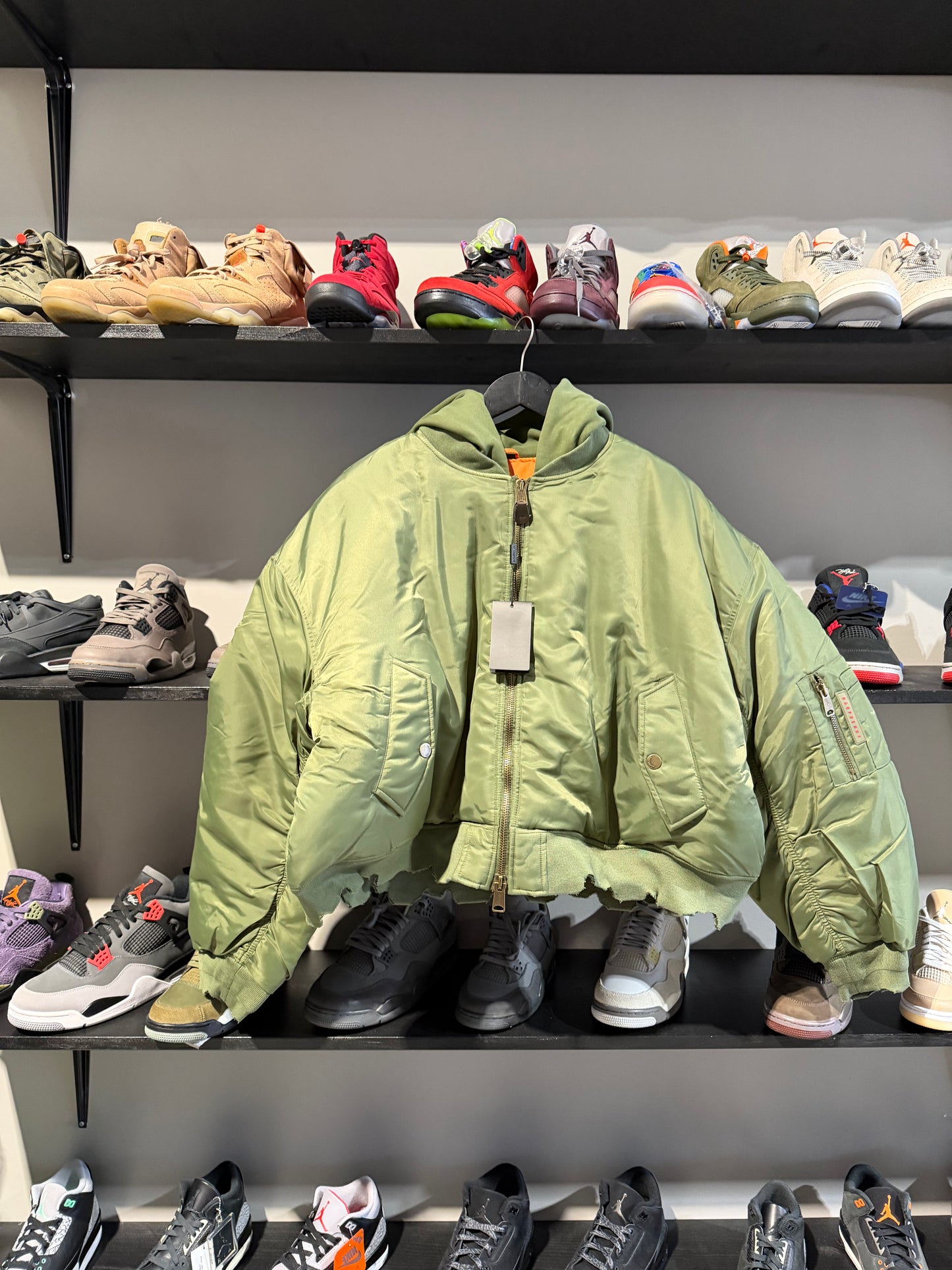 Gv Gallery Olive Hooded Bomber