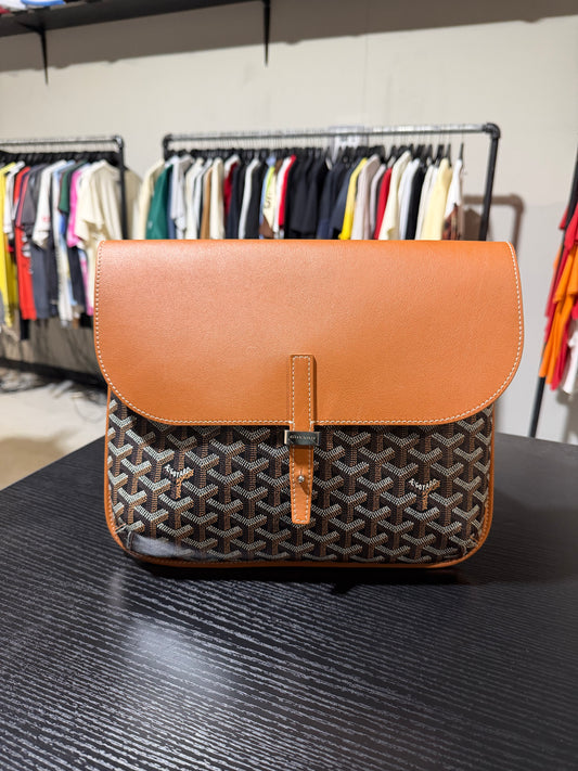 Goyard Black and Brown Coursier Bag