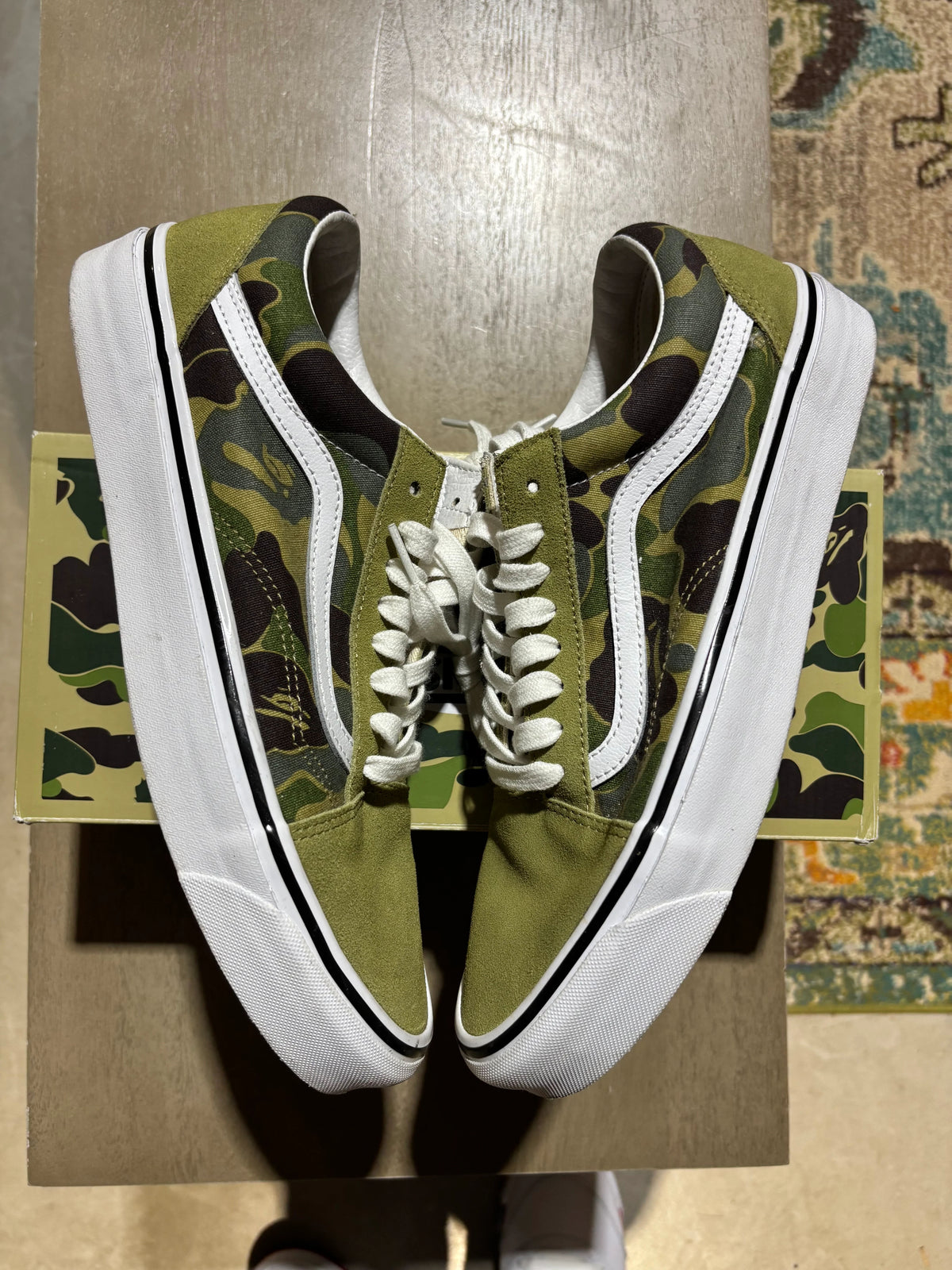 Bape Vans Old Skool Used Sz 10.5 - Pre-Owned