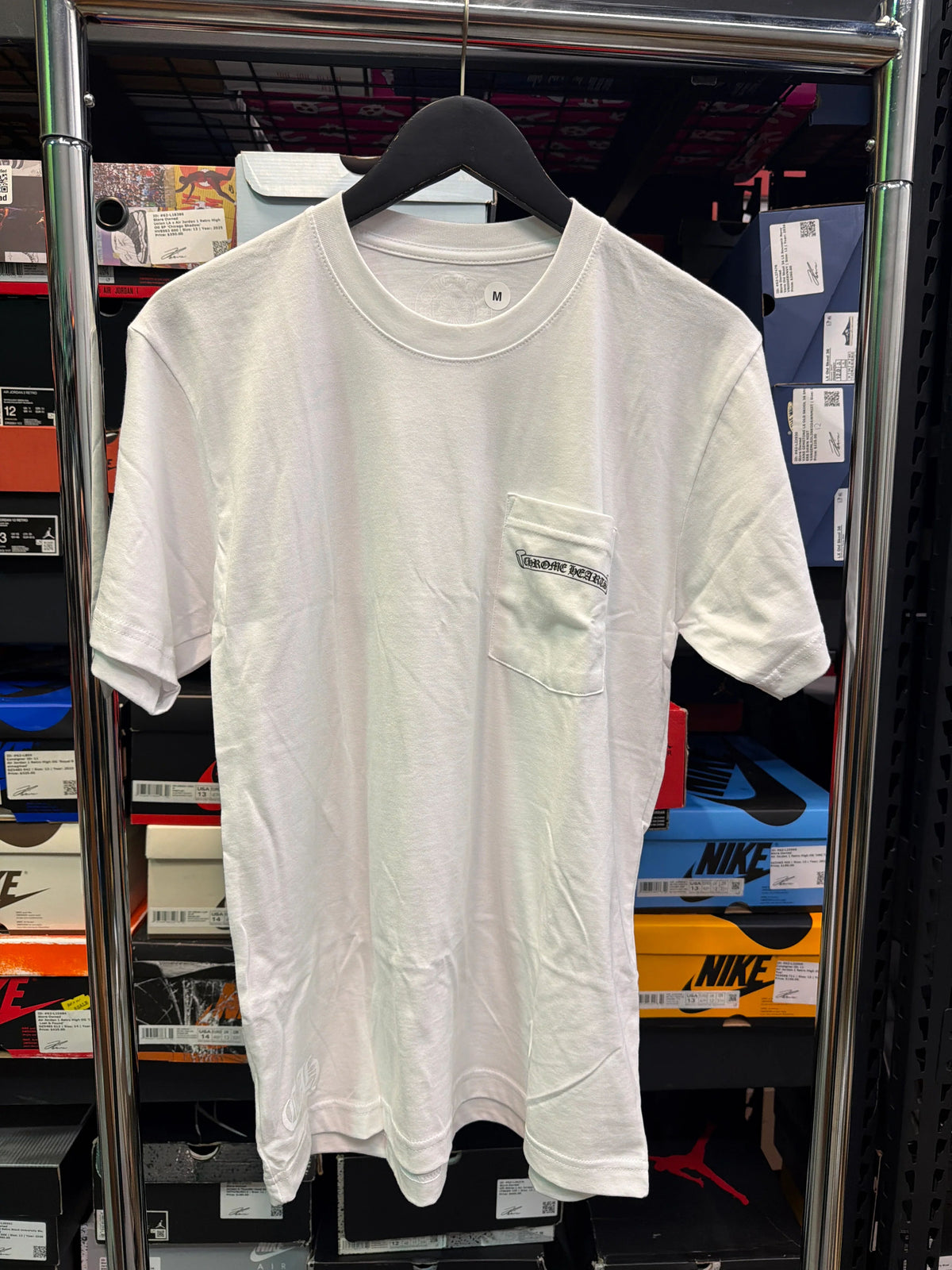 Chrome Hearts Usa Script Cross Logo Tee White