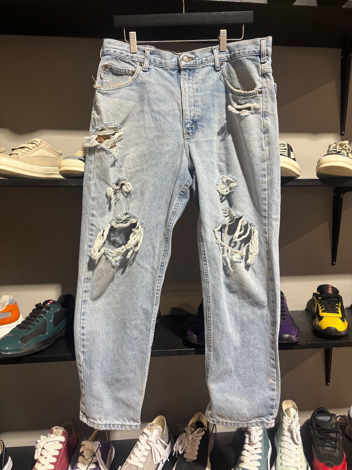 Vintage Carhartt Light Wash Distressed Jeans - Vintage
