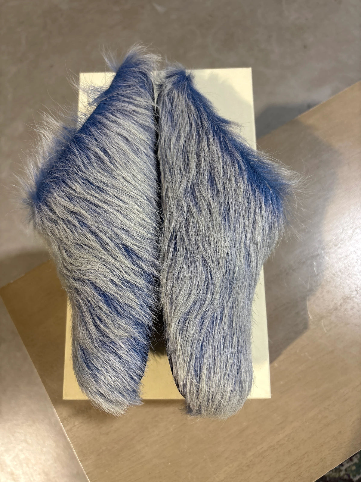 Marni Fussbett Slide Used Blue Sz 7 - Pre-Owned