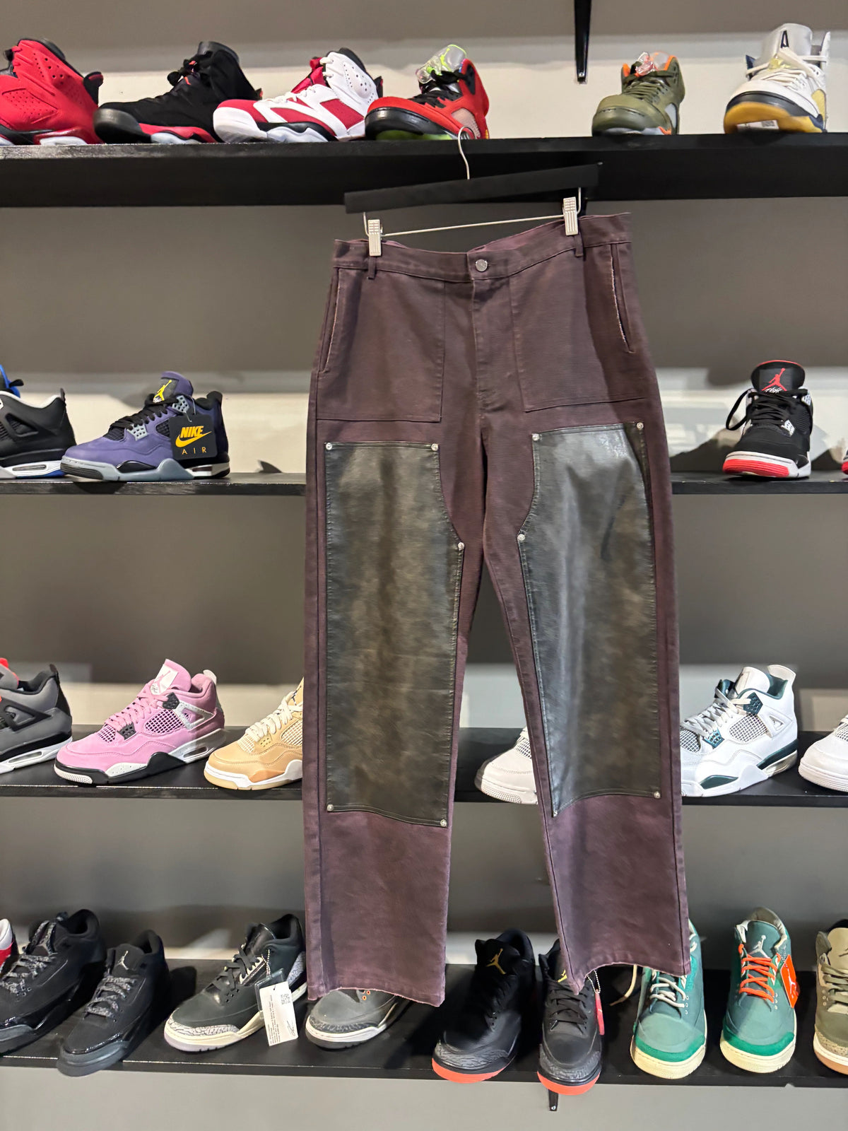 Double Knee Burgundy Pants