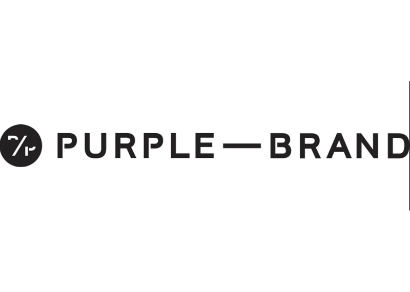 purple black white tee