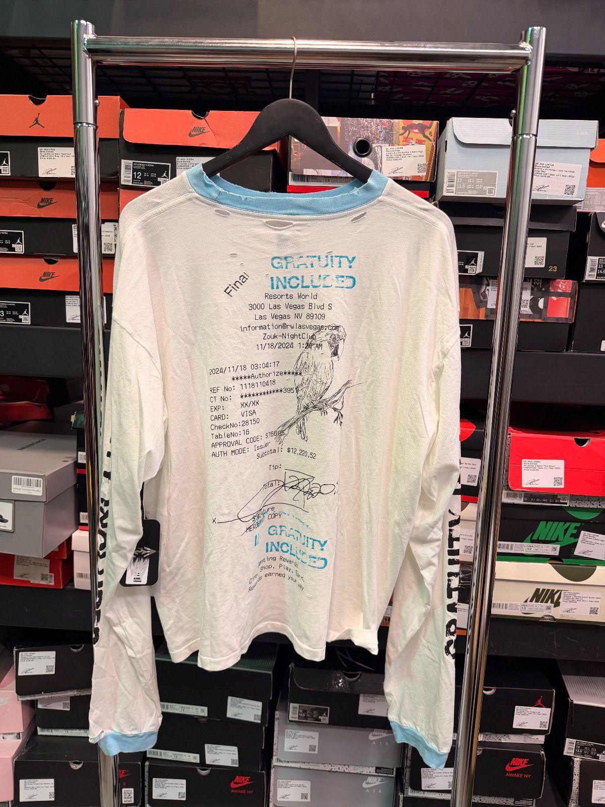 HMDD Wringer Gratuity Longsleeve White