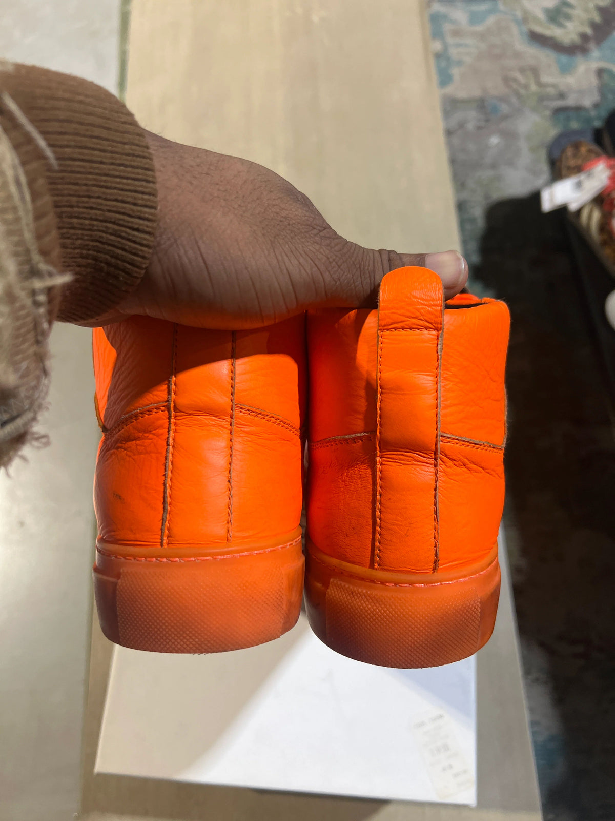 Balenciaga Arenas Orange On Orange Leather - Pre-Owned