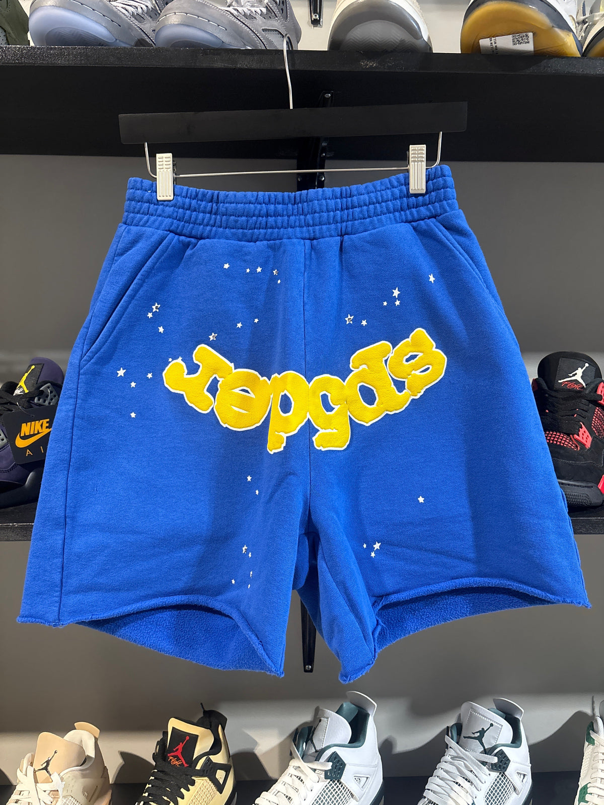 Sp5der Og Logo Web Sweatshort Blue/Yellow