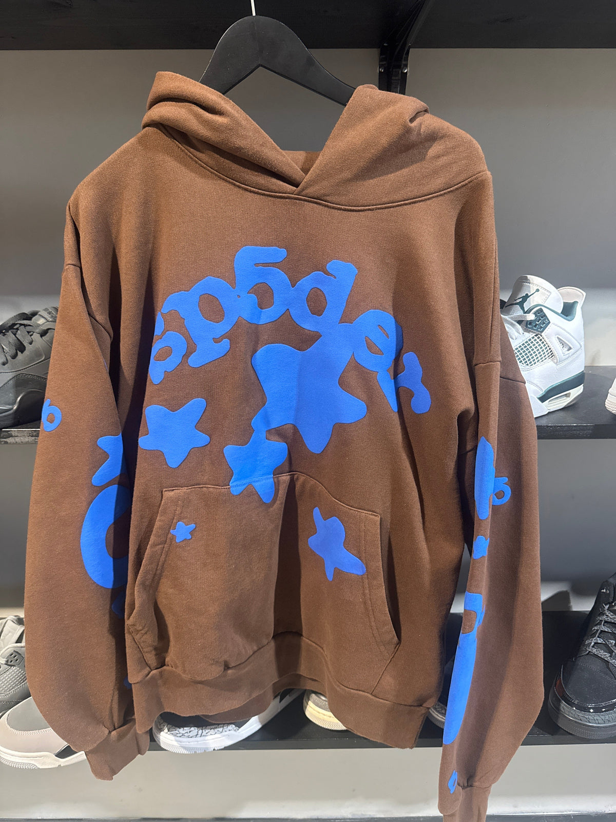 Sp5der Brown/Blue Hoodie - Pre-Owned