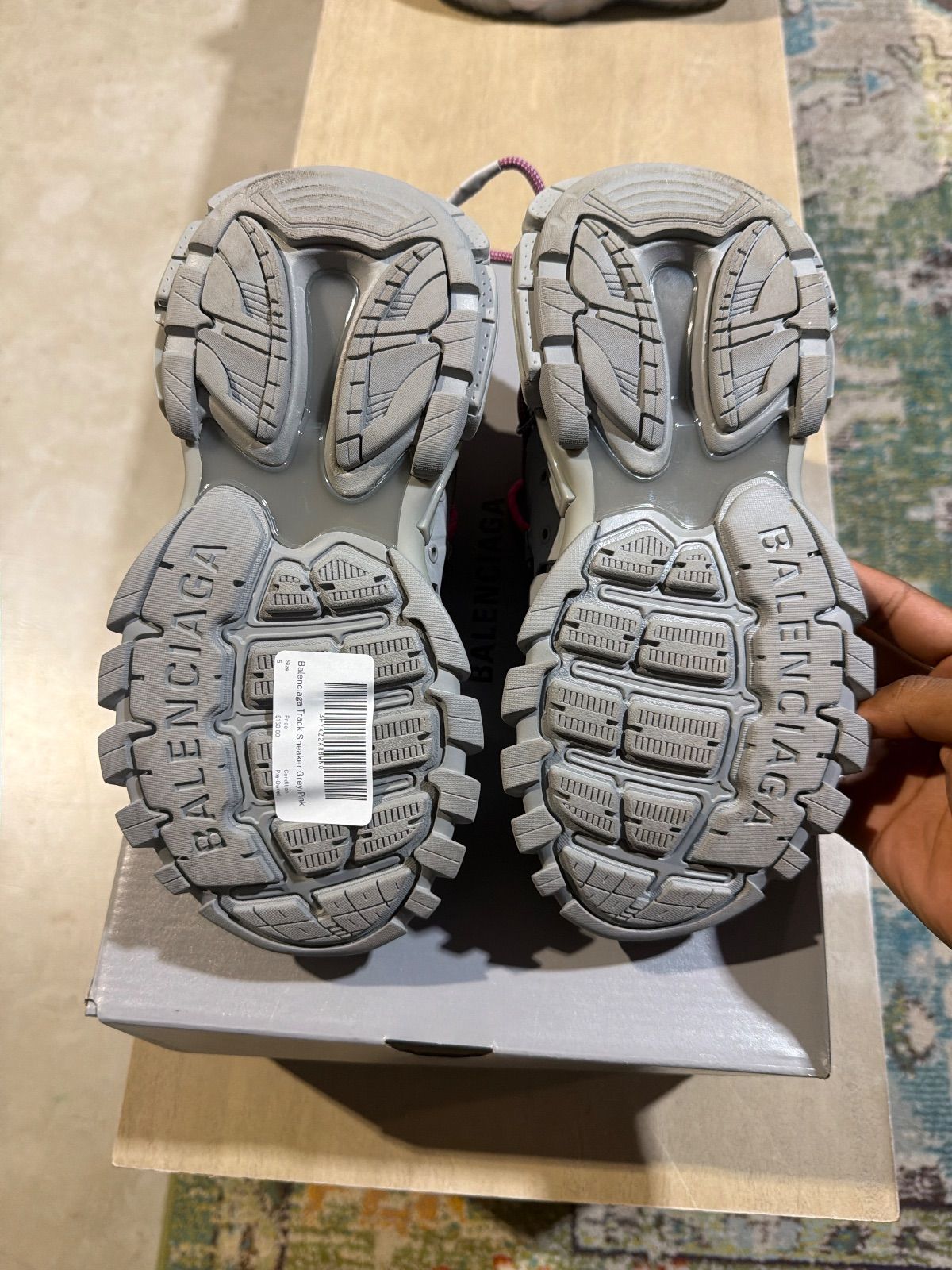 Balenciaga Track Sneaker Grey/Pink - Pre-Owned