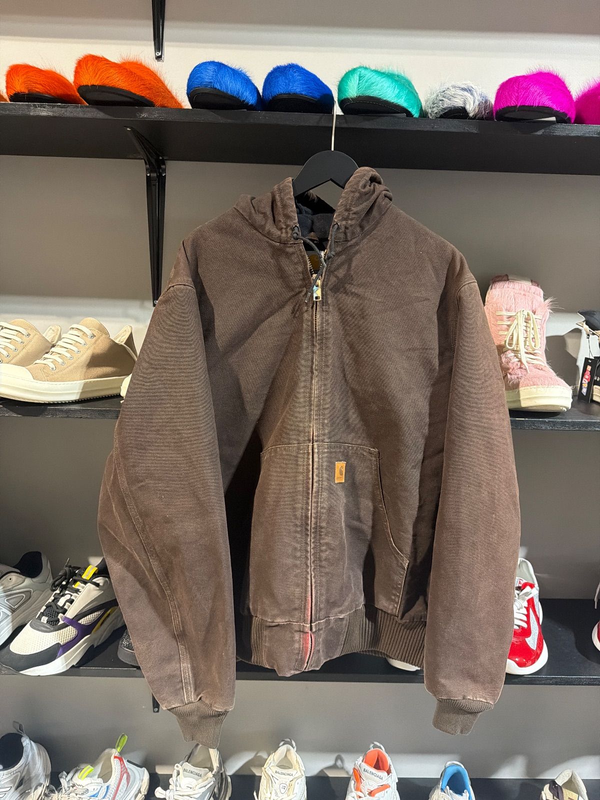 Vintage Carhartt Brown Hooded Jacket - Vintage