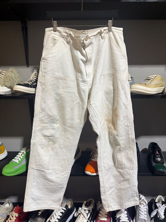 Vintage Carhartt White Painter Double Knees - Vintage