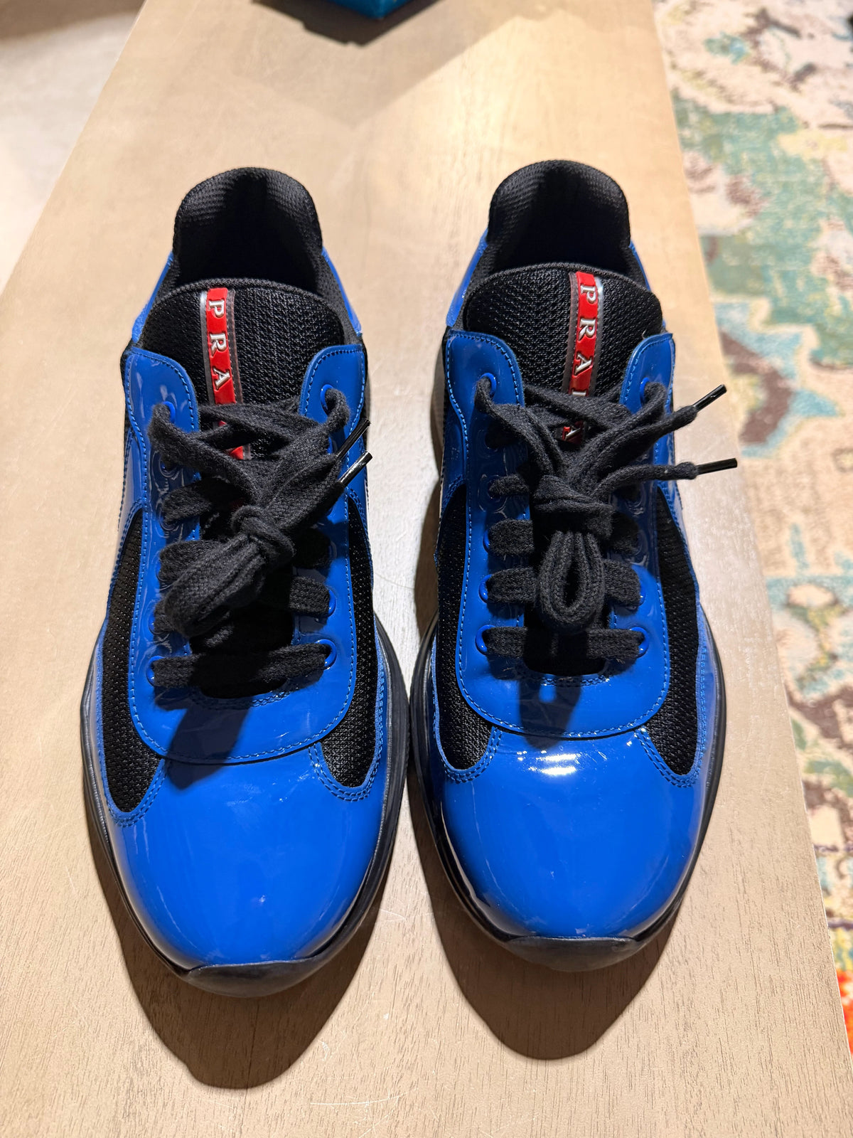 Prada Cup Blue/Black Used Sz 8 Nb - Pre-Owned