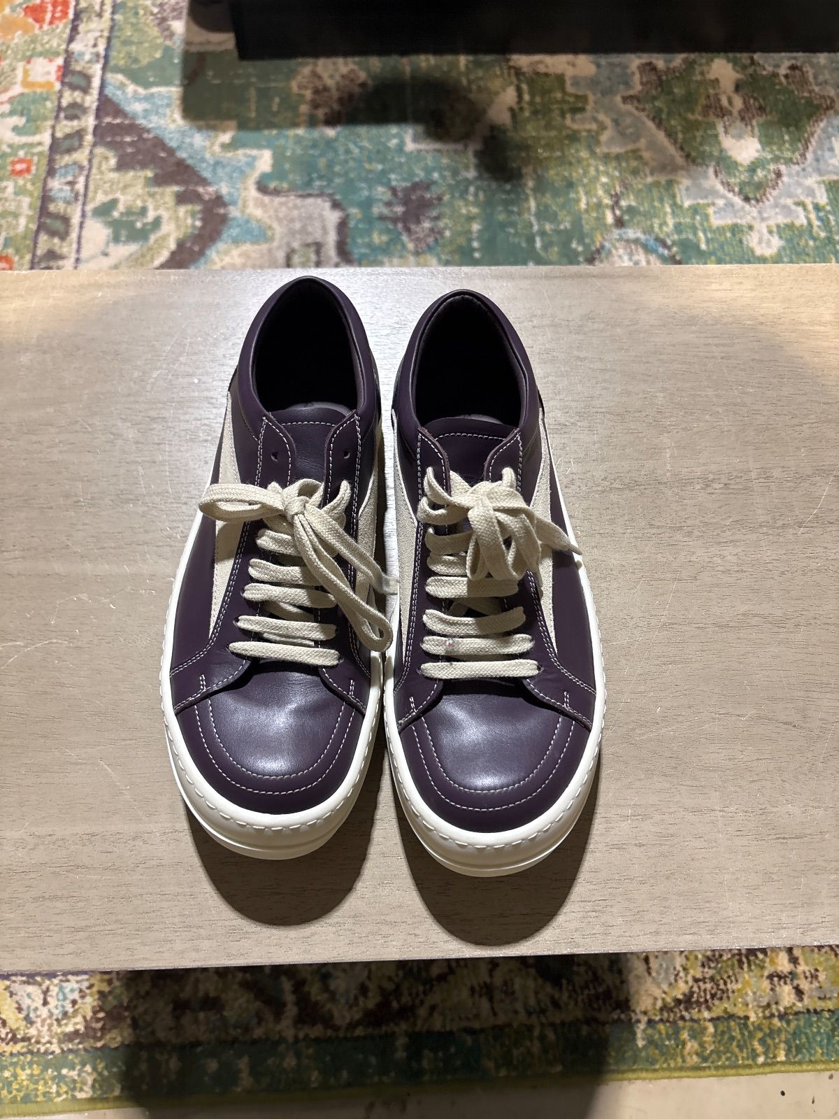 Rick Owens Vintage Sneaker Purple/White - Pre-Owned NB
