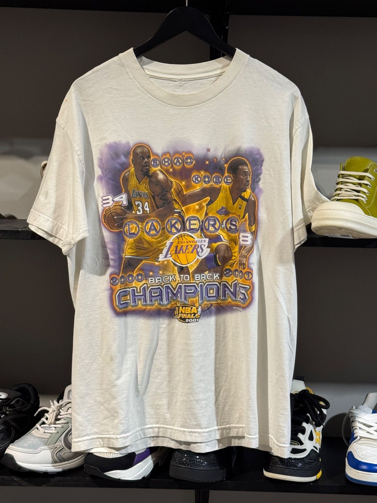 Vintage Back to Back Lakers Tee White - Vintage