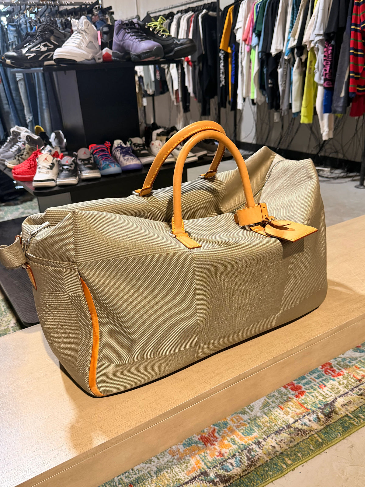 Louis Vuitton Boston Bag Souverain Damier Geant Canvas Sable Beige - Pre-Owned