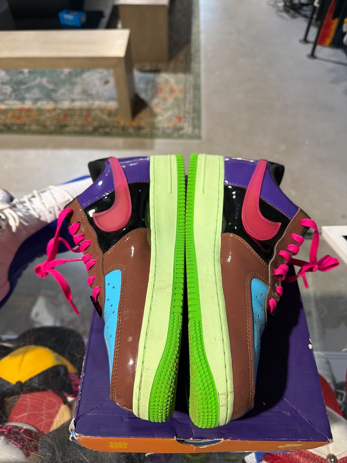 Nike Air Force 1 Low SP Undefeated Multi-Patent Pink Prime - Pre-Owned