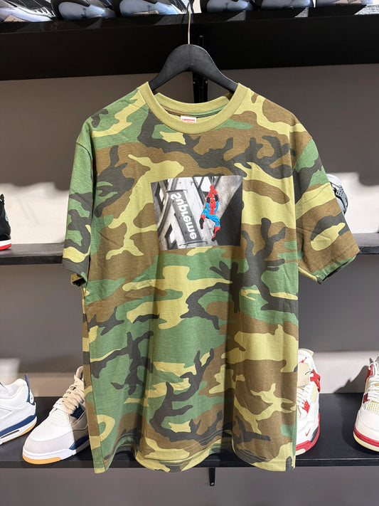 Supreme Spider-Man Tee Woodland Camo