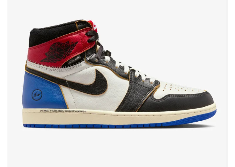 Jordan 1 Retro High OG SP Fragment x Union LA Varsity Red Sport Royal