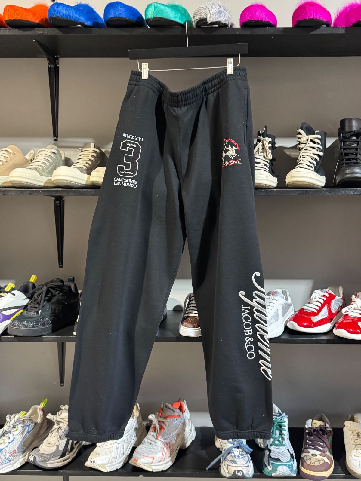 Supreme Jacob & Co Black Sweatpants