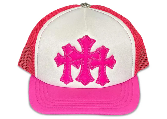 chrome hearts cemetery trucker pink cross
