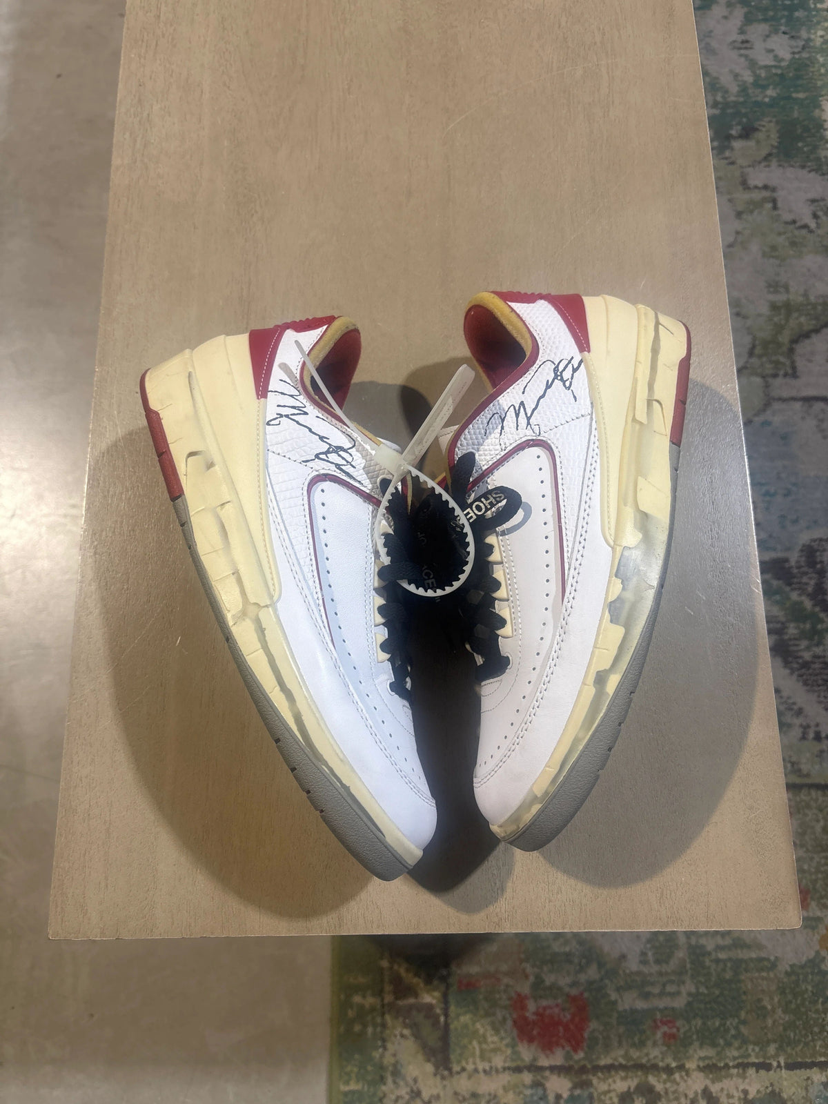 Jordan 2 Retro Low SP Off-White White Red - Pre-Owned NB