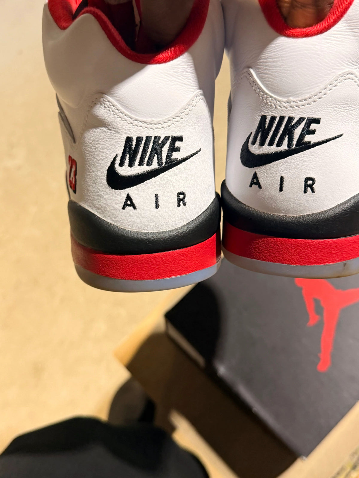 Jordan 5 Retro Fire Red Black Tongue (2025) - Pre-Owned
